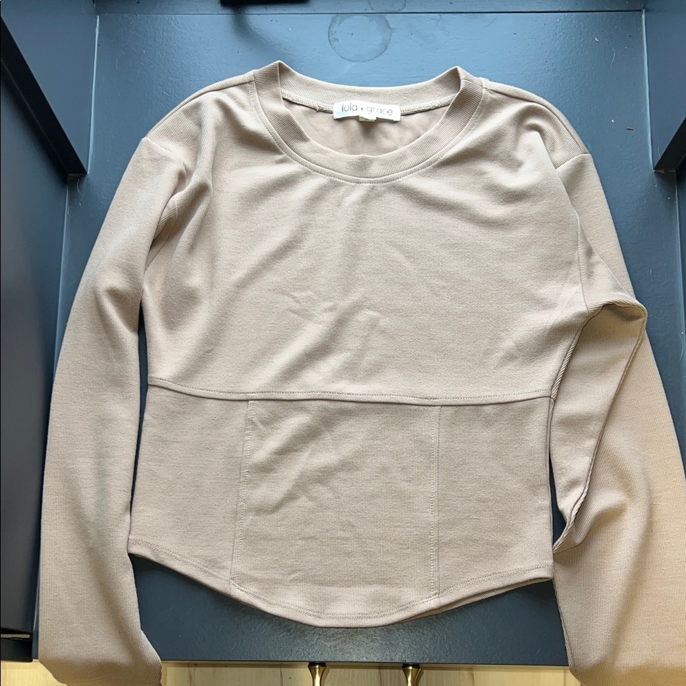 Taupe Long Sleeve Top